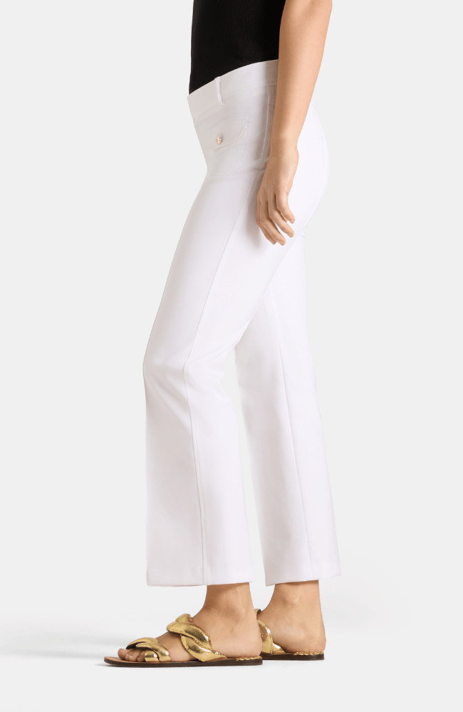 FARAH PANT in PURE WHITE-CAMBIO-FLOW BY NICOLE CANADA