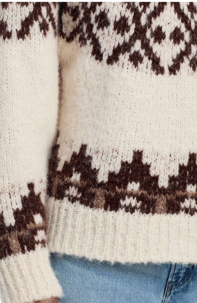 FAIRISLE SWEATER CREAM MULTI-FRAME-FLOW BY NICOLE CANADA