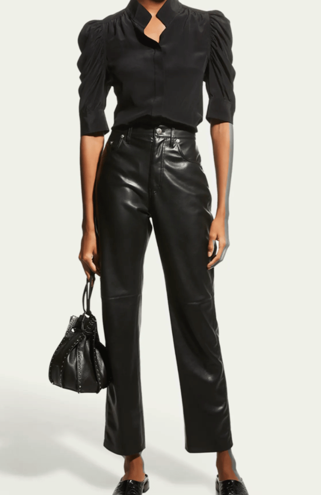 GILLIAN TOP in BLACK-FRAME-FLOW BY NICOLE CANADA