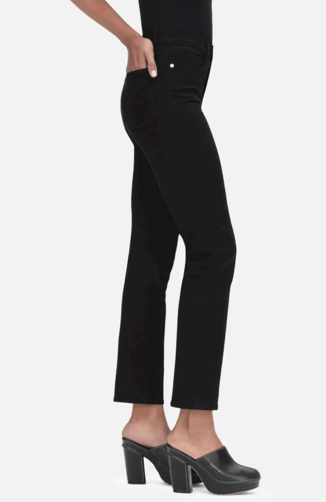 LE HIGH STRAIGHT JEANS - FILM NOIR-FRAME-FLOW BY NICOLE CANADA