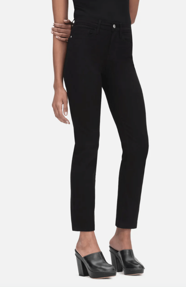 LE HIGH STRAIGHT JEANS - FILM NOIR-FRAME-FLOW BY NICOLE CANADA