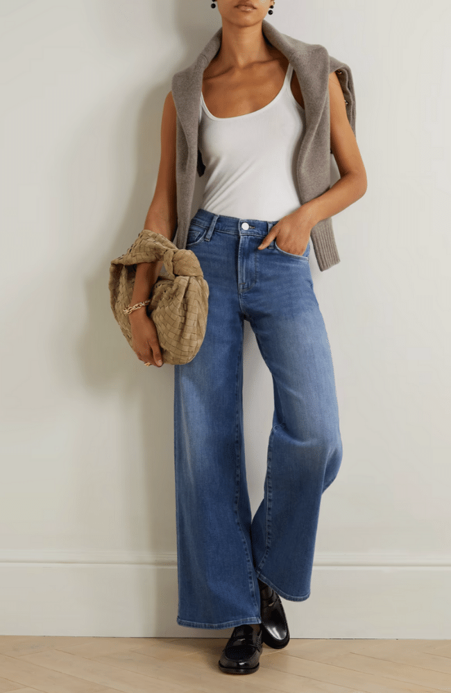 LE SLIM DENIM BLK SIZE 1-FRAME-FLOW BY NICOLE CANADA