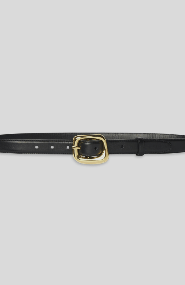ORGANIC BUCKLE BELT in BLACK-FRAME-FLOW BY NICOLE CANADA