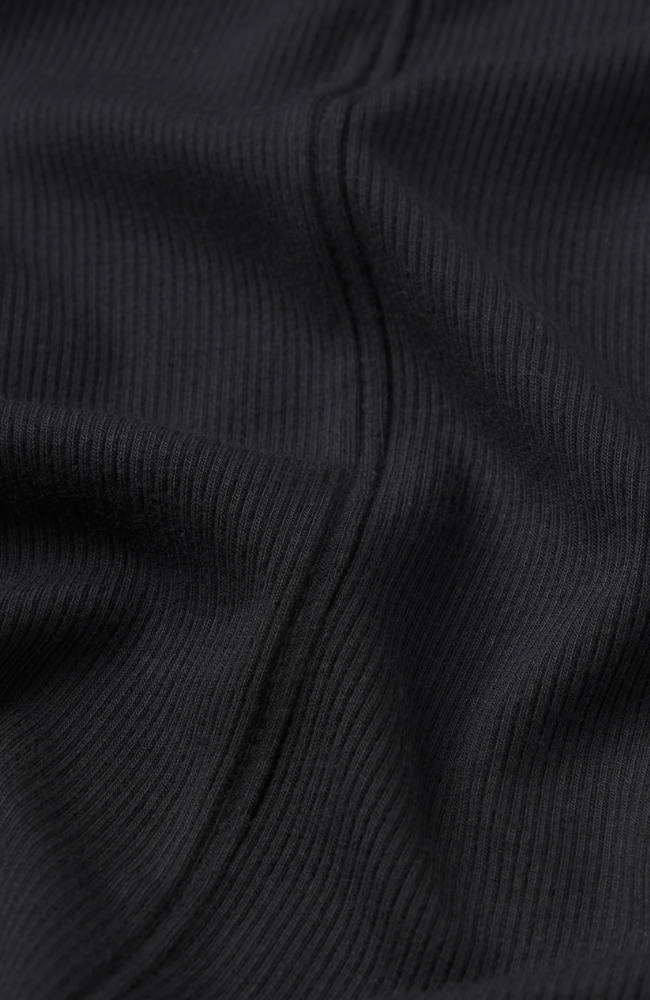 RIB TRIM CARDI in BLACK-FRAME-FLOW BY NICOLE CANADA