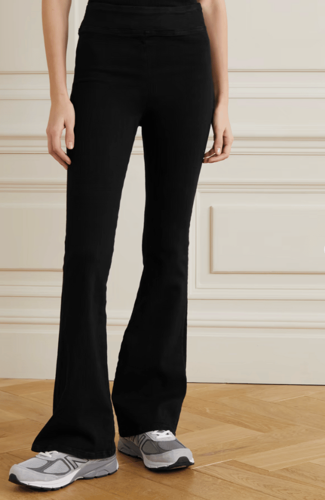 THE JETSET FLARE in SHEEN NOIR-FRAME-FLOW BY NICOLE CANADA
