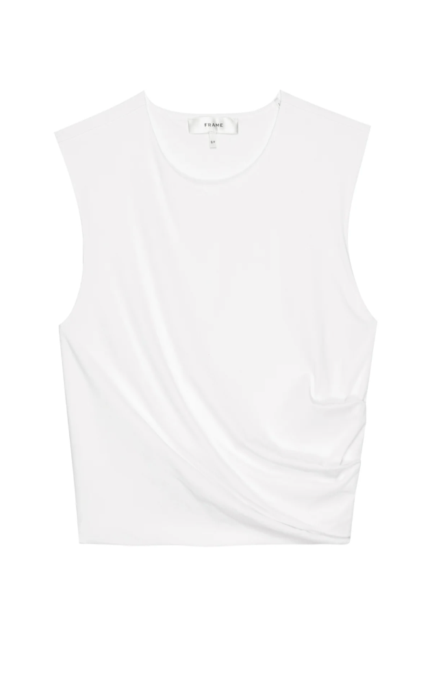 THE TWIST TANK - WHITE-FRAME-FLOW BY NICOLE CANADA