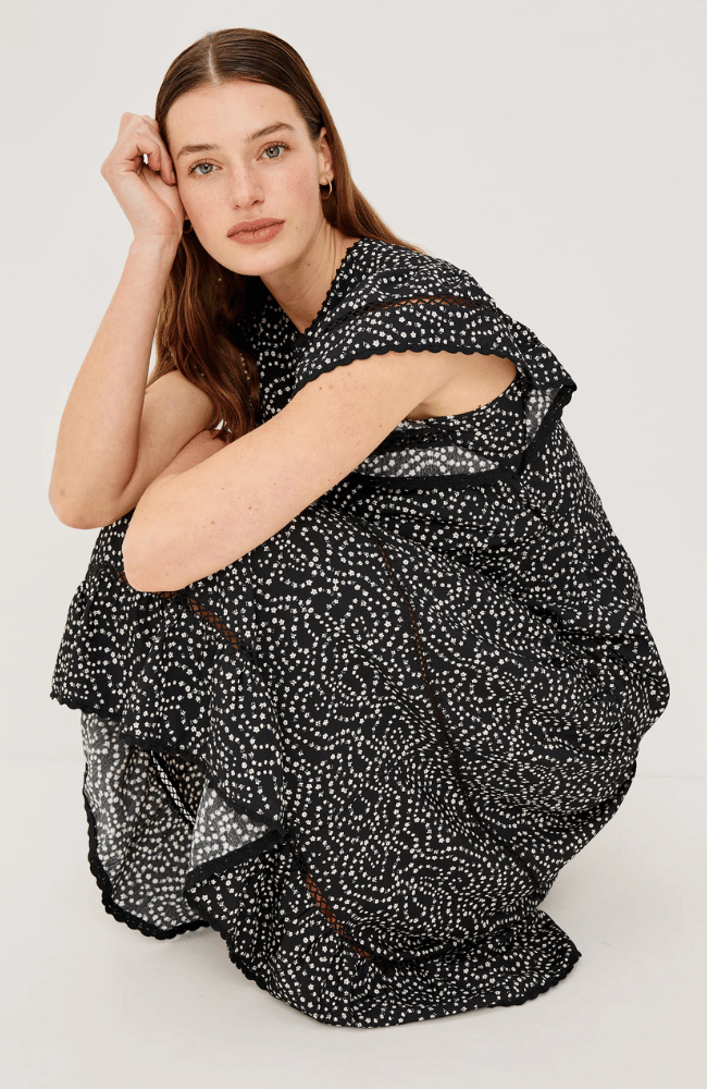 GIA DRESS in MINI CHAIN DAISIES-RAILS-FLOW BY NICOLE CANADA