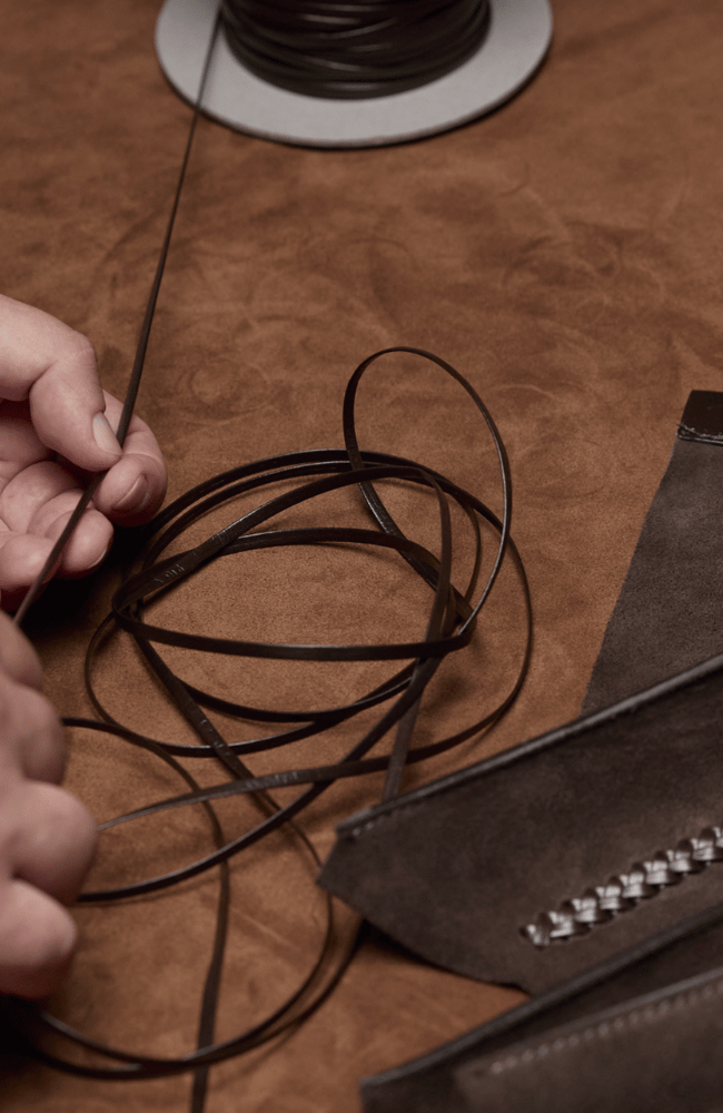 DUA SUEDE HANDBAG in ESPRESSO-GIANNI CHIARINI FIRENZE-FLOW BY NICOLE CANADA