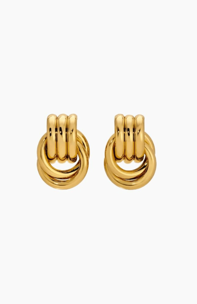 BABY KNOT EARRINGS in GOLD-HEAVEN MAYHEM-FLOW BY NICOLE CANADA