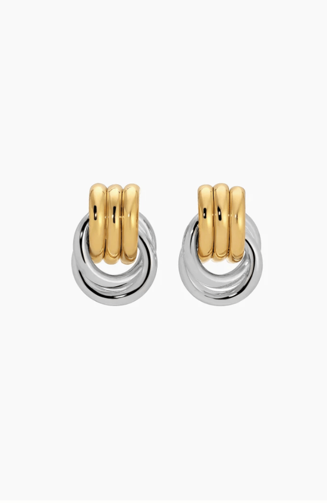 BABY KNOT EARRINGS in GOLD/SILVER-HEAVEN MAYHEM-FLOW BY NICOLE CANADA