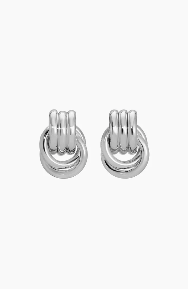 BABY KNOT EARRINGS in SILVER-HEAVEN MAYHEM-FLOW BY NICOLE CANADA