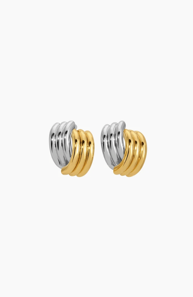 CLOVE EARRINGS in SILVER/GOLD-HEAVEN MAYHEM-FLOW BY NICOLE CANADA
