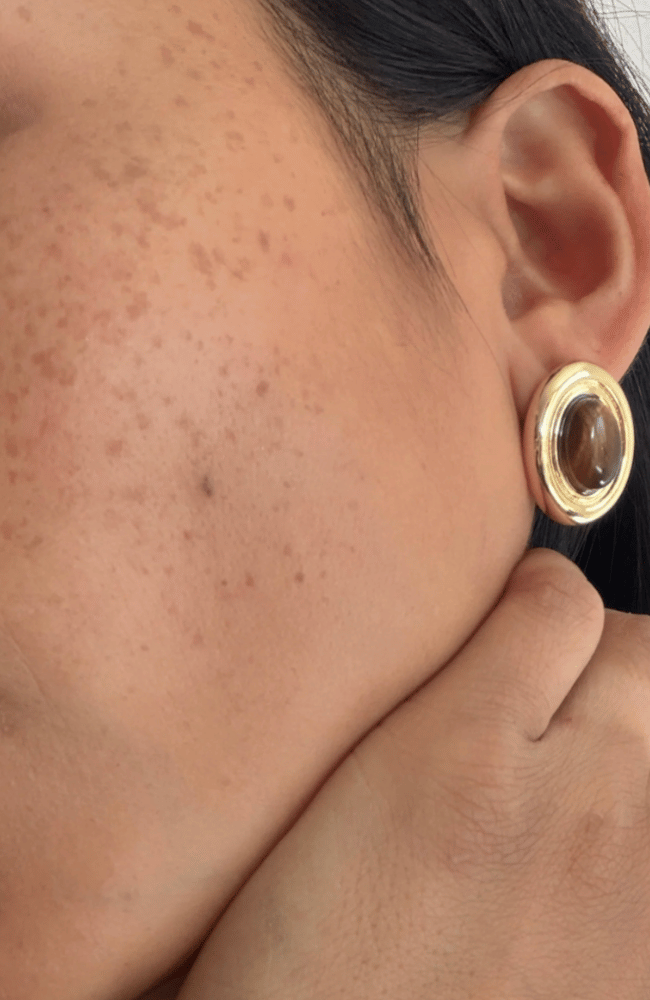 PRIZE EARRINGS in TIGER EYE-HEAVEN MAYHEM-FLOW BY NICOLE CANADA