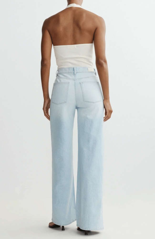 HEPBURN WIDE LEG HIGH RISE JEAN in LAZY SUNDAY-DL1961-FLOW BY NICOLE CANADA