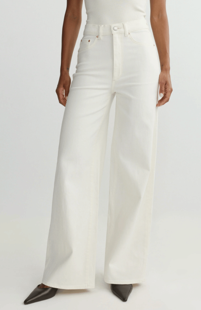 HEPBURN WIDE LEG HIGH RISE VINTAGE JEAN in EGGSHELL-DL1961-FLOW BY NICOLE CANADA