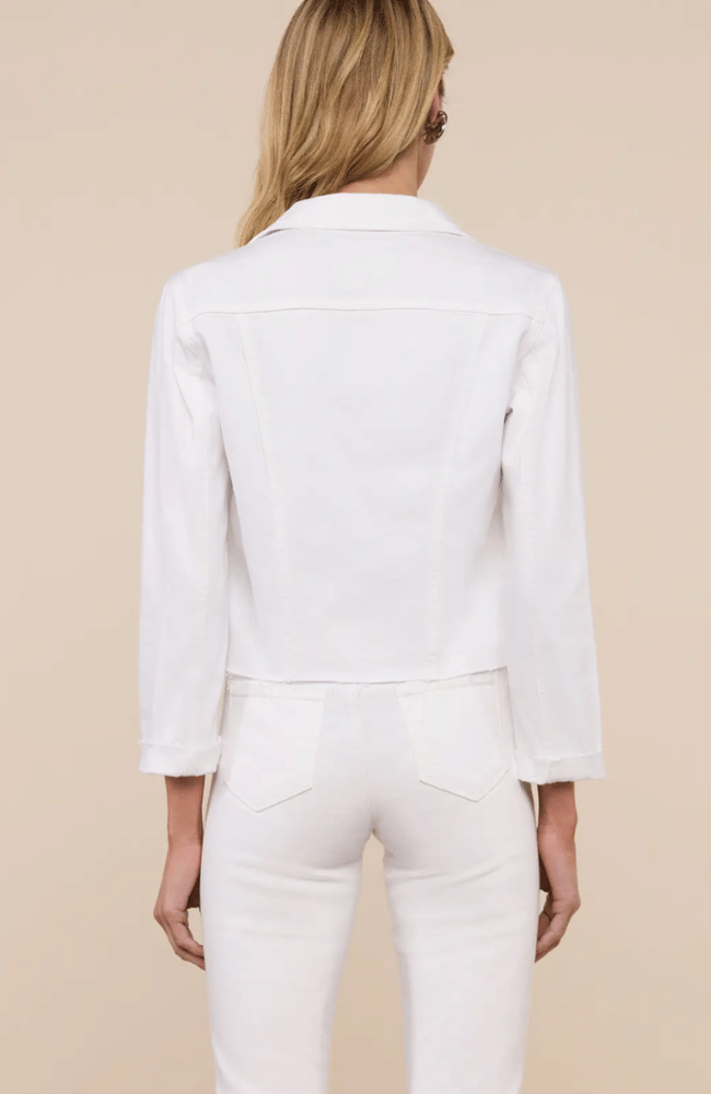 JANELLE JEAN JACKET in BLANC - C-L'AGENCE-FLOW BY NICOLE CANADA