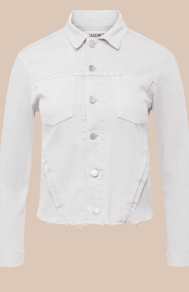JANELLE JEAN JACKET in BLANC - C-L'AGENCE-FLOW BY NICOLE CANADA