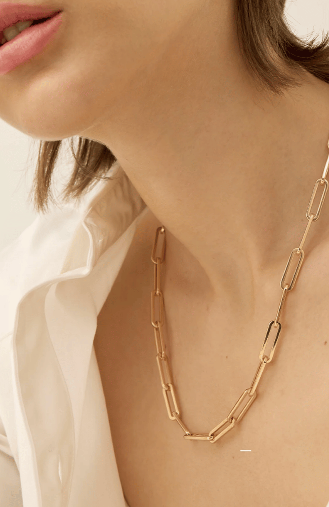 ANDI SLIM CHAIN NECKLACE in  GOLD