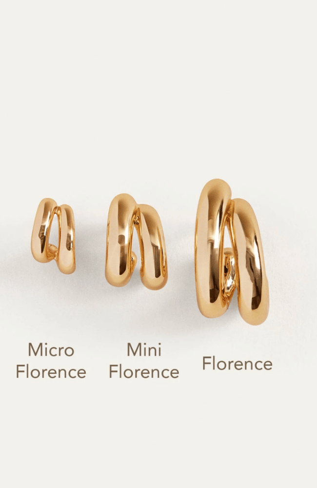 MINI FLORENCE EARRINGS in SILVER