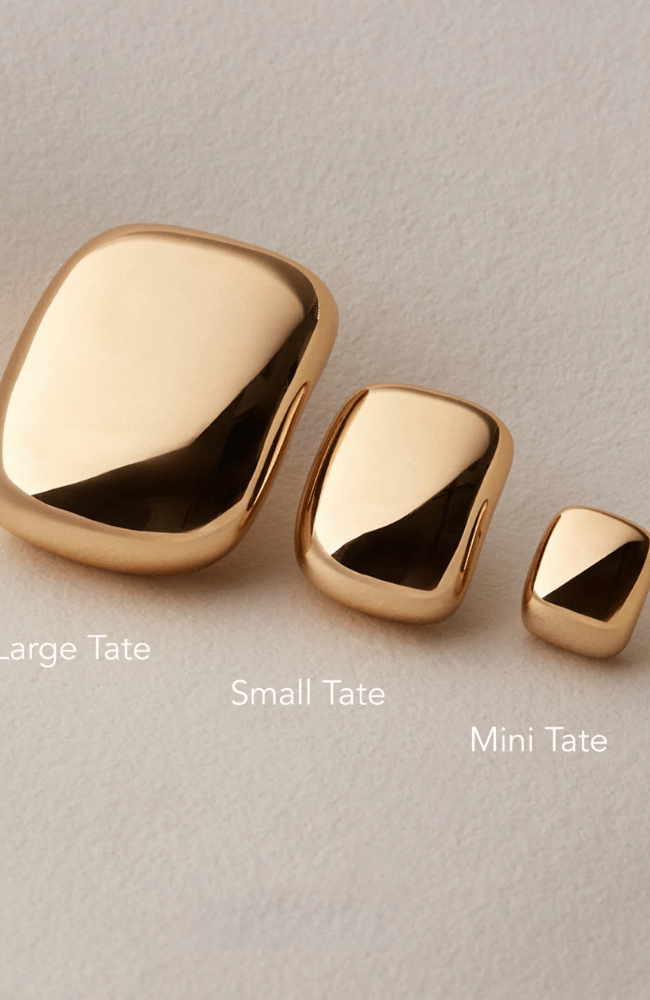 MINI TATE EARRINGS in GOLD
