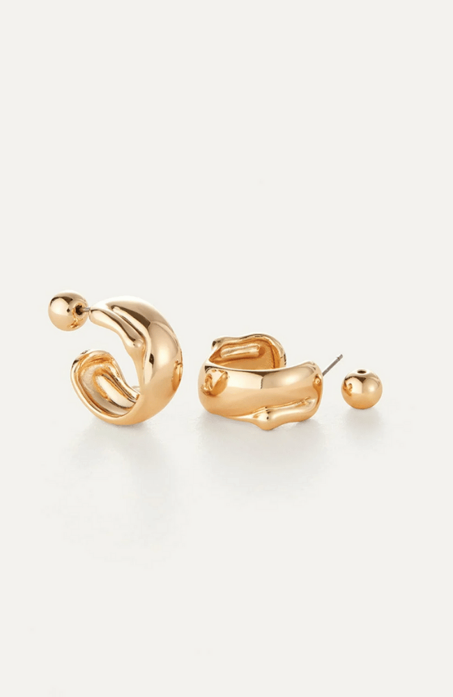 SEES HOOPS in GOLD-JENNY BIRD-FLOW BY NICOLE CANADA