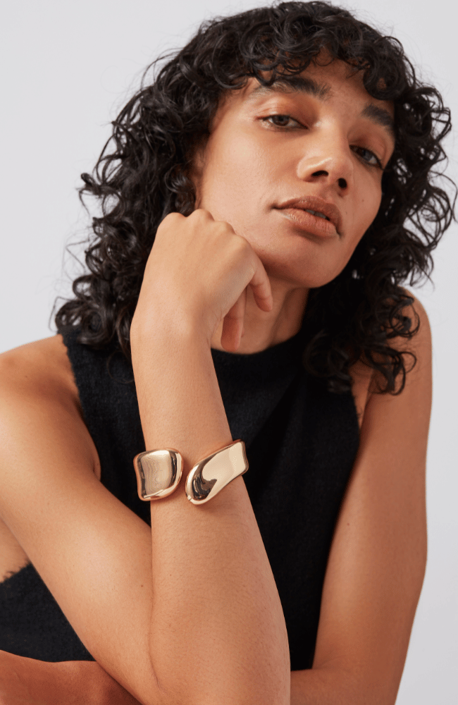 SOLENE CUFF in GOLD-JENNY BIRD-FLOW BY NICOLE CANADA