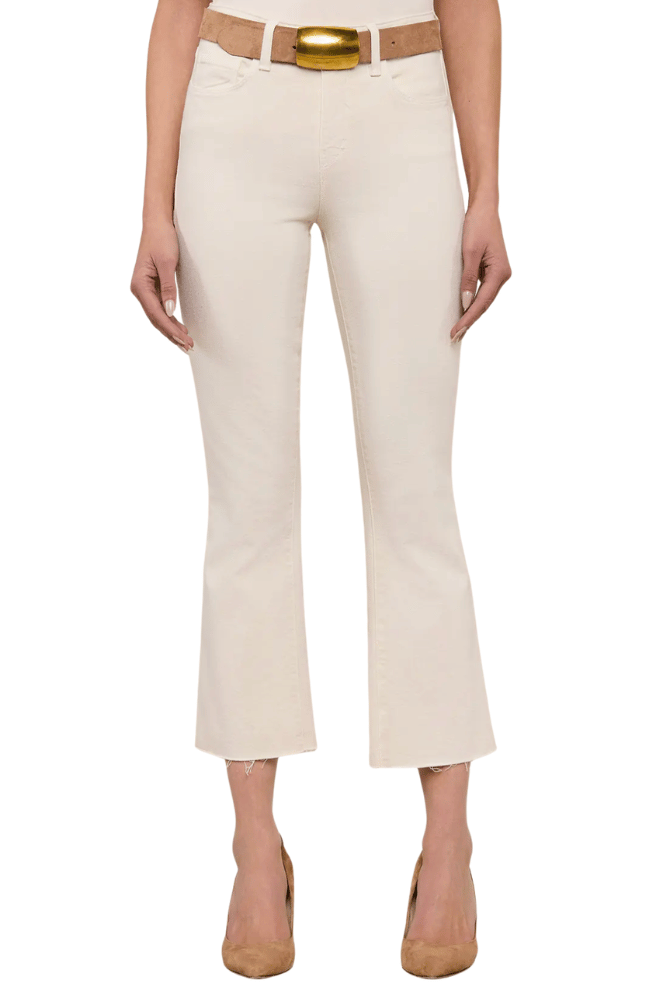 KENDRA CROPPED FLARE JEAN in VINTAGE WHITE - C-L'AGENCE-FLOW BY NICOLE CANADA