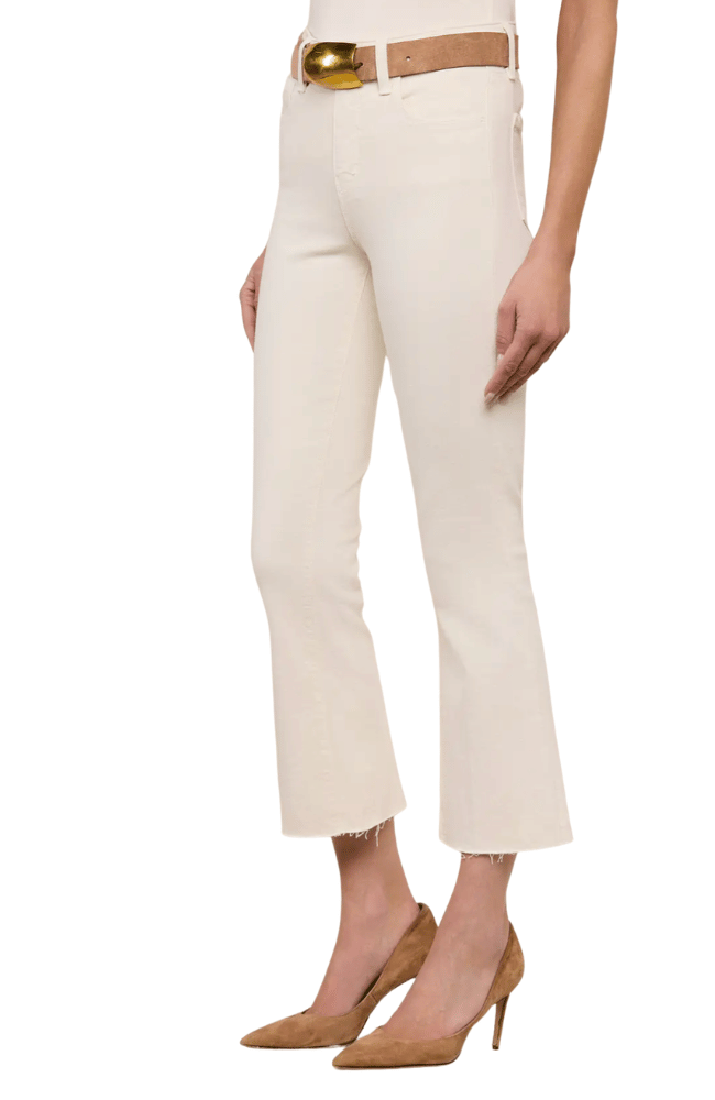 KENDRA CROPPED FLARE JEAN in VINTAGE WHITE - C-L'AGENCE-FLOW BY NICOLE CANADA