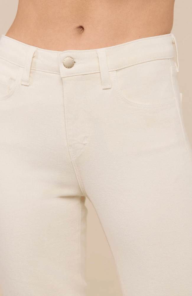 KENDRA CROPPED FLARE JEAN in VINTAGE WHITE - C-L'AGENCE-FLOW BY NICOLE CANADA