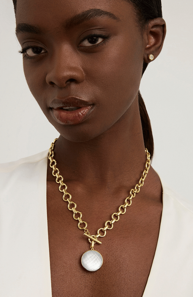 KNOCKOUT COLLAR NECKLACE in IRIDESCENT PEARL-DEAN DAVIDSON-FLOW BY NICOLE CANADA