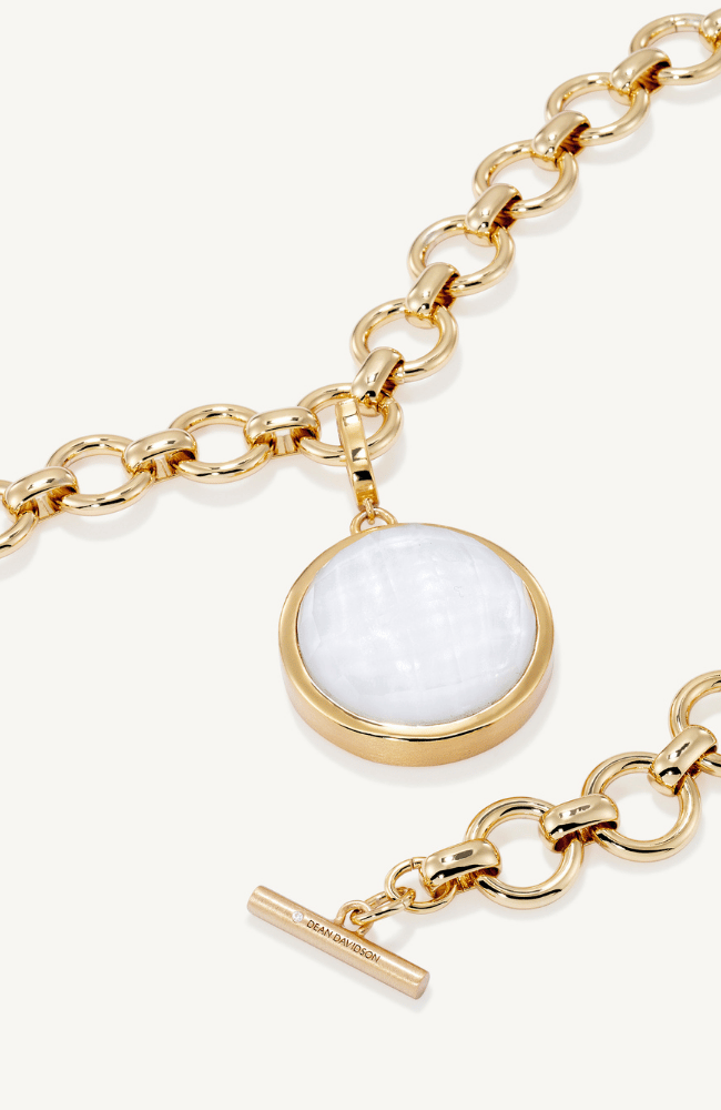 KNOCKOUT COLLAR NECKLACE in IRIDESCENT PEARL-DEAN DAVIDSON-FLOW BY NICOLE CANADA
