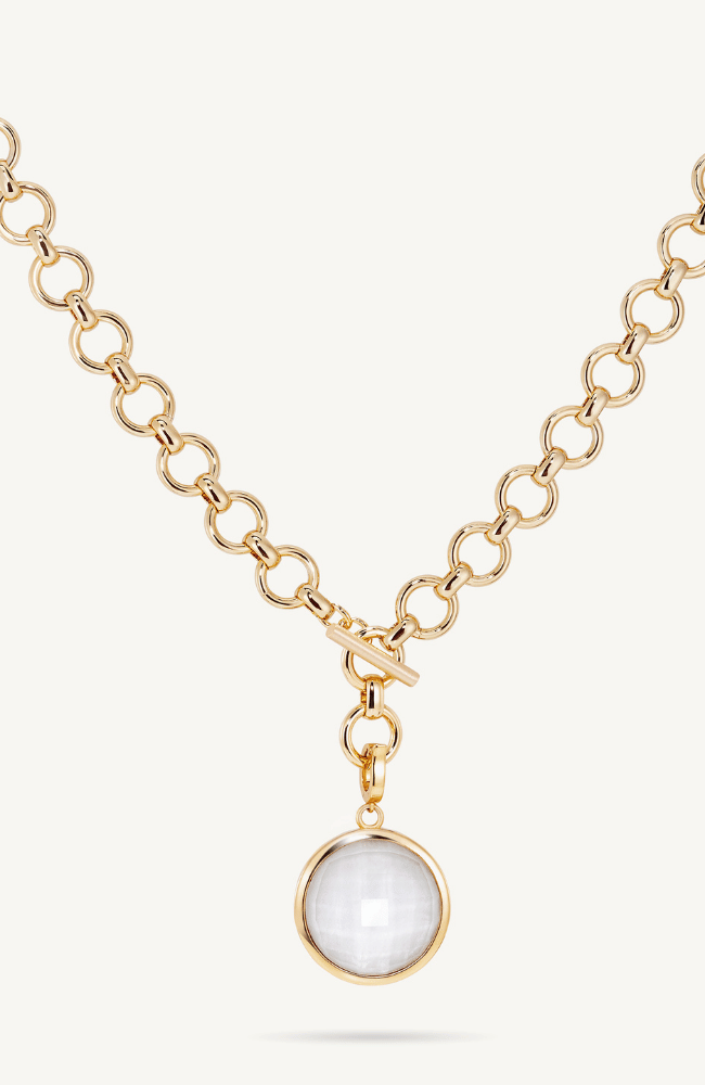 KNOCKOUT COLLAR NECKLACE in IRIDESCENT PEARL-DEAN DAVIDSON-FLOW BY NICOLE CANADA