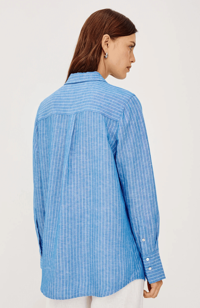 KNOX SHIRT in AVALON STRIPE-RAILS-FLOW BY NICOLE CANADA