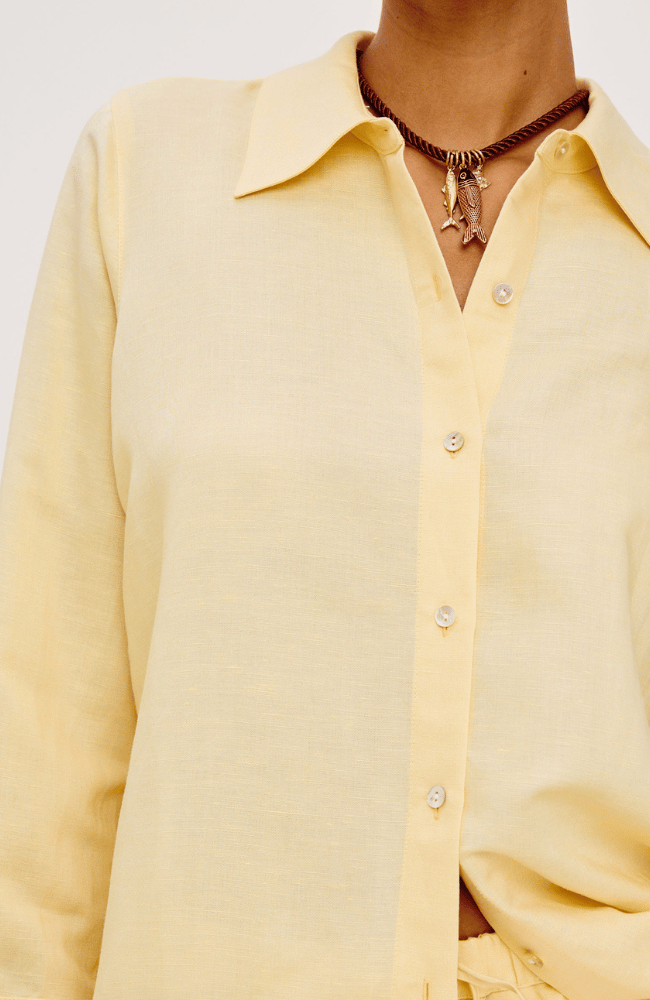 KNOX SHIRT in SUNSHINE-RAILS-FLOW BY NICOLE CANADA