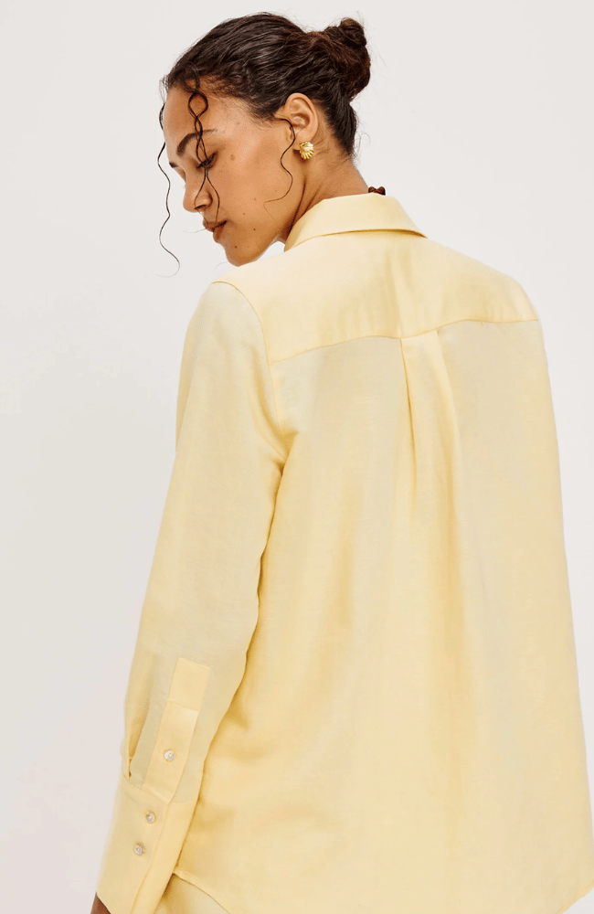 KNOX SHIRT in SUNSHINE-RAILS-FLOW BY NICOLE CANADA