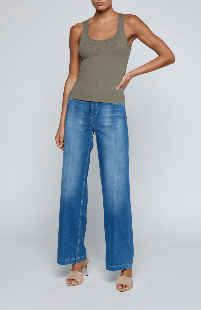 ADIRA SCOOP TANK in SMOKEY OLIVE