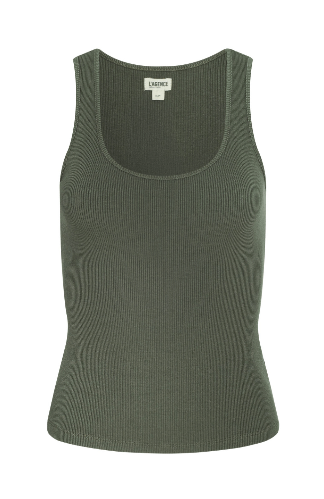 ADIRA SCOOP TANK in SMOKEY OLIVE
