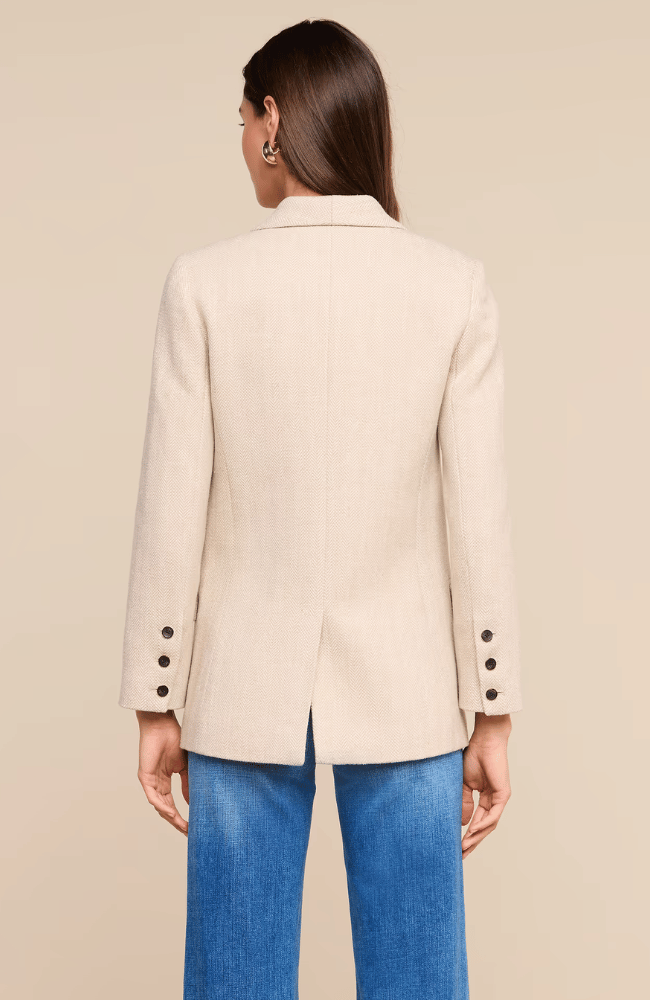 AMELIE BLAZER in CAPPUCCINO/IVORY TWEED