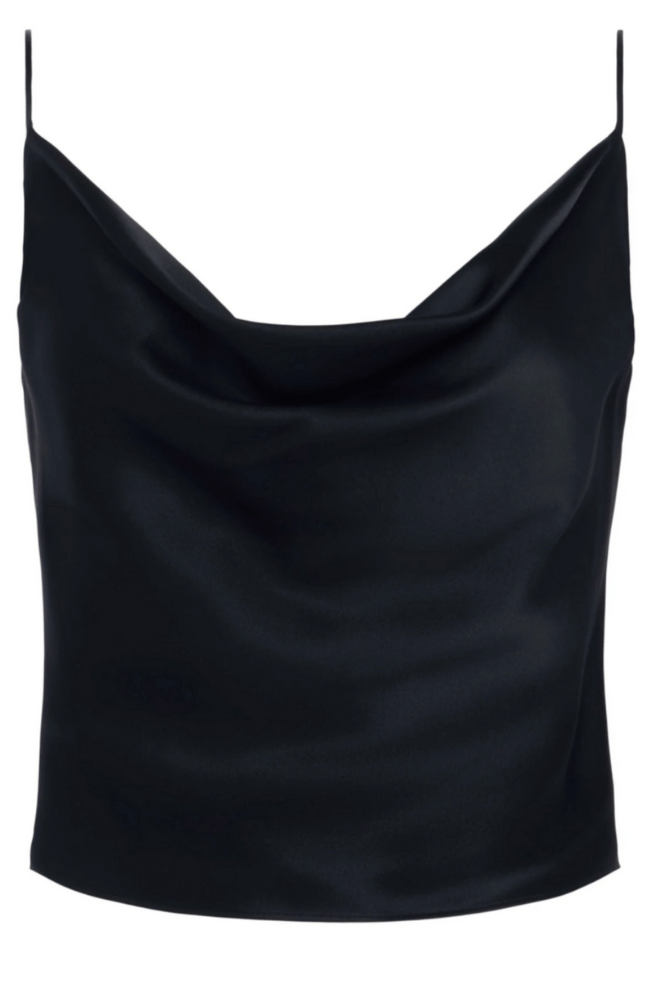 CALISTA COWL NECK CAMI in BLACK-L'AGENCE-FLOW BY NICOLE CANADA
