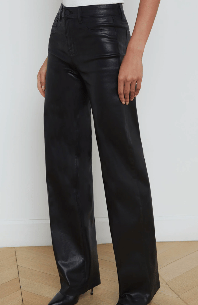 CLAYTON COATED JEAN in BLACK