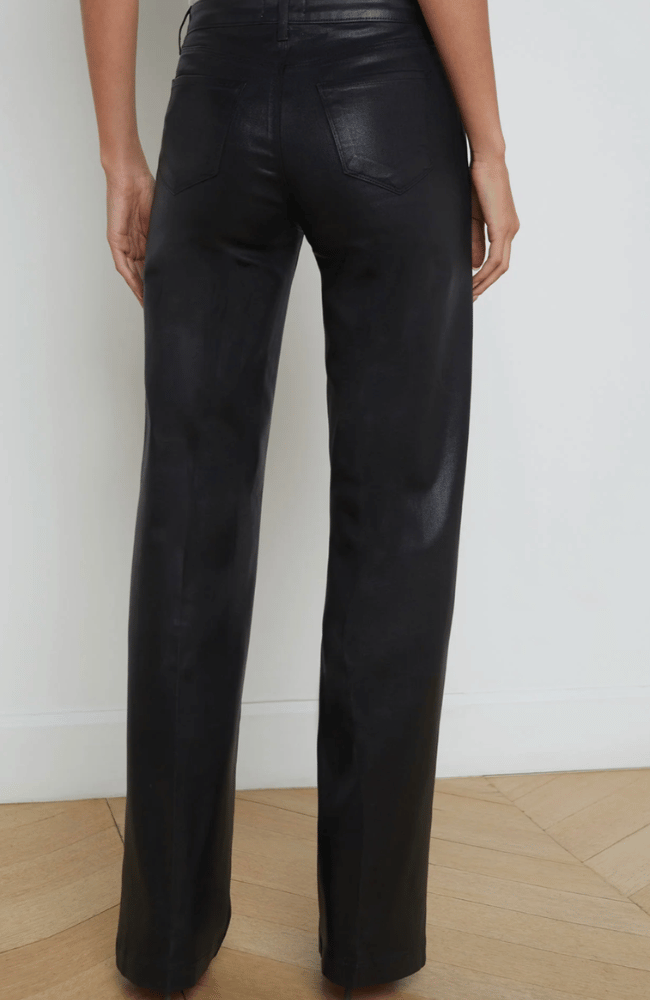 CLAYTON COATED JEAN in BLACK