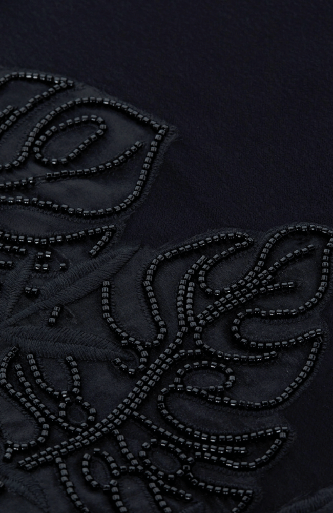 DEANNA EMBELLISHED MAXI DRESS in BLACK-L'AGENCE-FLOW BY NICOLE CANADA