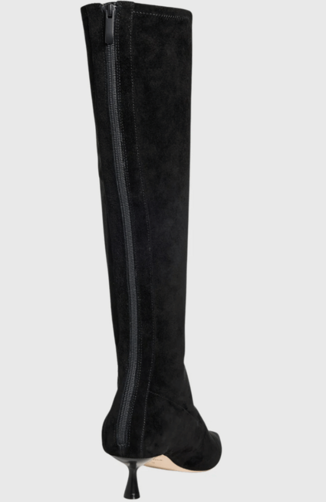 EMILIE BLACK SUEDE TALL BOOT-L'AGENCE-FLOW BY NICOLE CANADA
