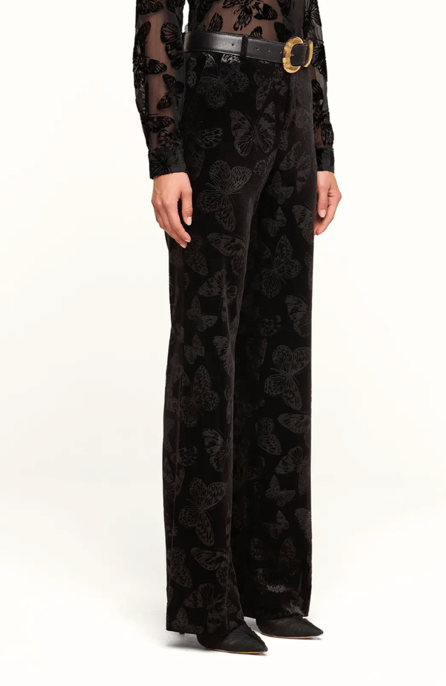FRANCES BOOTCUT TROUSER in BLACK BUTTERFLY-L'AGENCE-FLOW BY NICOLE CANADA