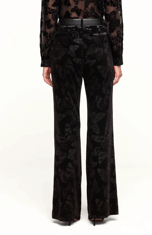 FRANCES BOOTCUT TROUSER in BLACK BUTTERFLY-L'AGENCE-FLOW BY NICOLE CANADA