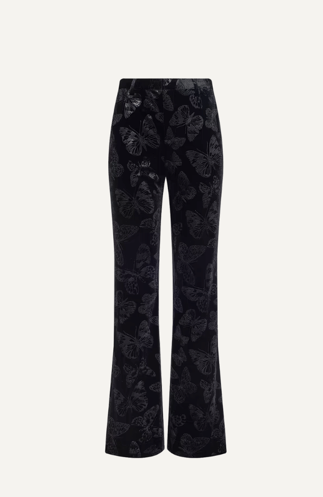 FRANCES BOOTCUT TROUSER in BLACK BUTTERFLY-L'AGENCE-FLOW BY NICOLE CANADA