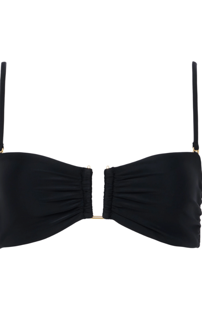 KRYSTA BANDEAU TOP in BLACK-L'AGENCE-FLOW BY NICOLE CANADA