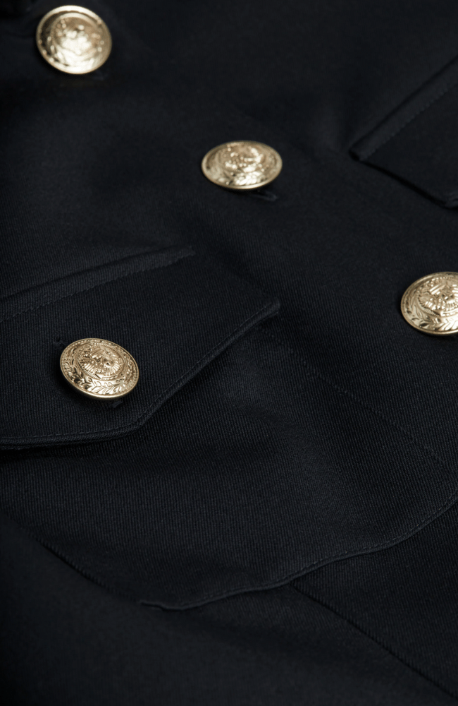 KUMI CROPPED FITTED JACKET BLACK-L'AGENCE-FLOW BY NICOLE CANADA