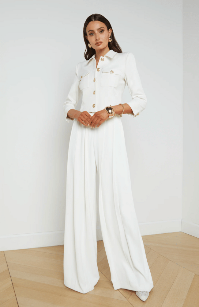 KUMI CROPPED JACKET in WHITE-L'AGENCE-FLOW BY NICOLE CANADA
