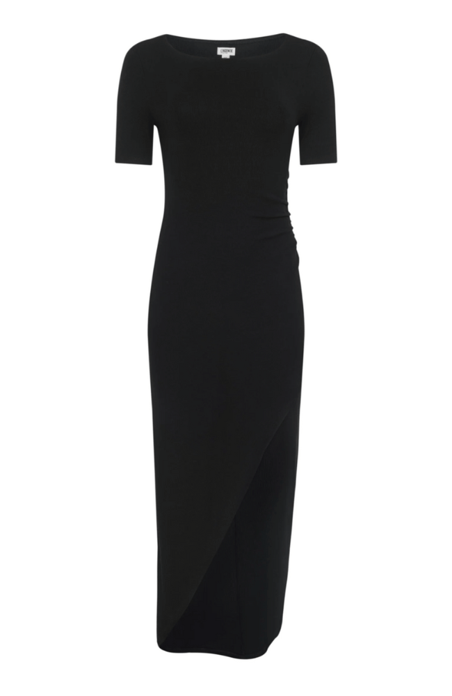 LENNON MAXI DRESS in BLACK-L'AGENCE-FLOW BY NICOLE CANADA
